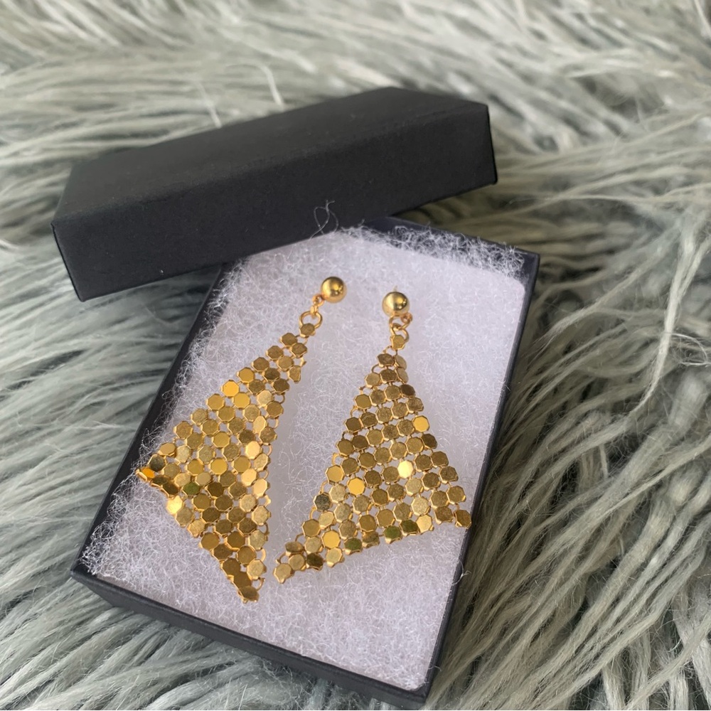 Vintage Disco Tassel Drop Earrings